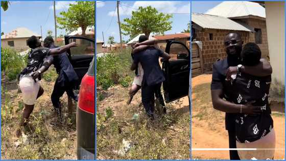 GH man's twin sister weeps and shouts for joy as he returns from abroad
