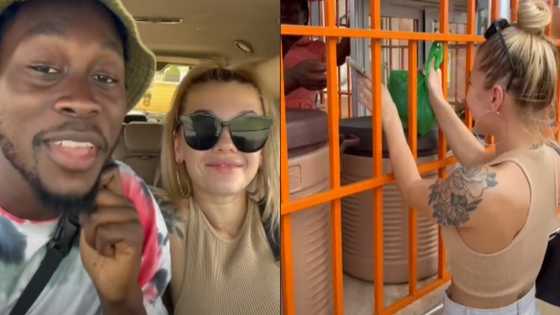 Ghanaian man tells Russian girlfriend to go buy kenkey by herself; things fall apart in video