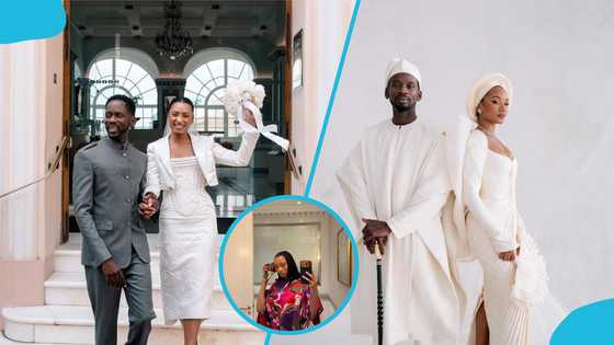 Temi Otedola is allegedly pregnant: Mr Eazi's pretty wife models in a stylish maxi dress and cornrow hairstyle