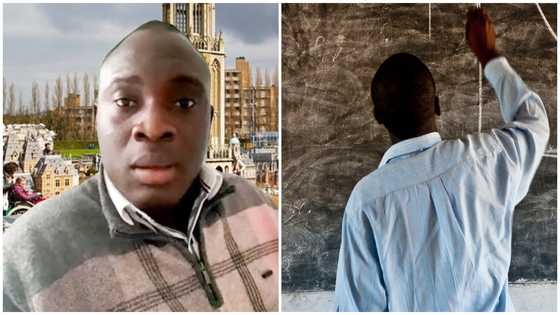 Ghanaian man admits he decided to travel abroad after his SHS teacher disclosed his salary to him (Video)