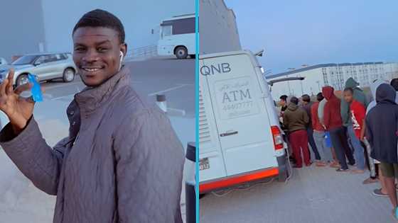 Ghanaian man jubilates after receiving his first salary abroad: "Baba agye pay"