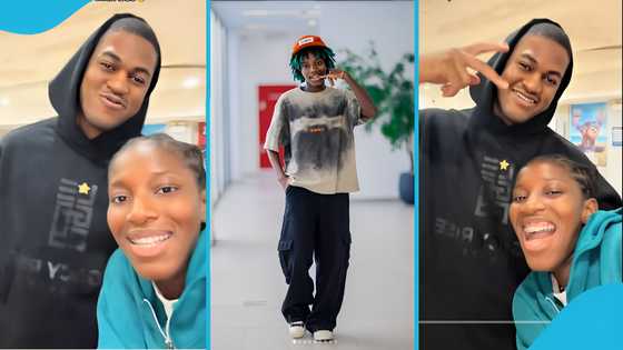 Lisa Quama excites as she finally hangs out with her 'crush' Sharaf Mahama in video