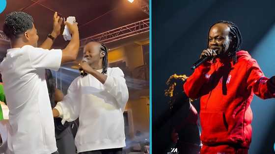 Young Ghanaian man shows love to Daddy Lumba, sprays bundles of cash on highlife legend