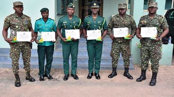 Massive honour for 6 GIS officers who rejected GHC25,000 bribe from smugglers