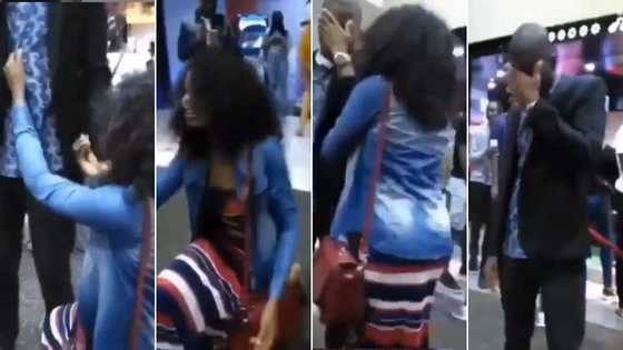 Lady slaps boyfriend who rejected her marriage proposal after 6 years of dating (video)