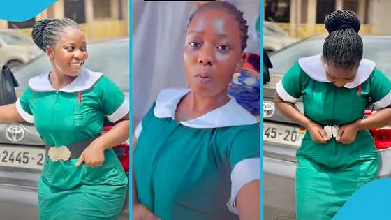 Ghanaian woman celebrates becoming a certified midwife: "With God all things are possible"