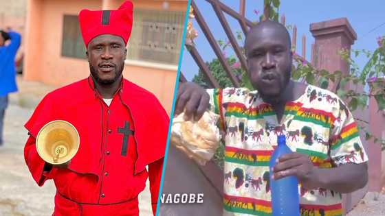 Ras Nene eats bread with water while delivering a message on Independence Day, funny video drops