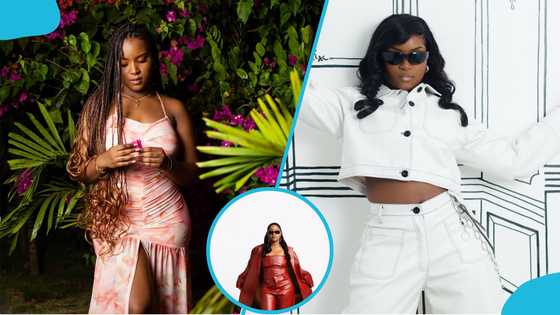 Afronitaa wows fans in a stylish leather outfit and heavy makeup for her birthday shoot