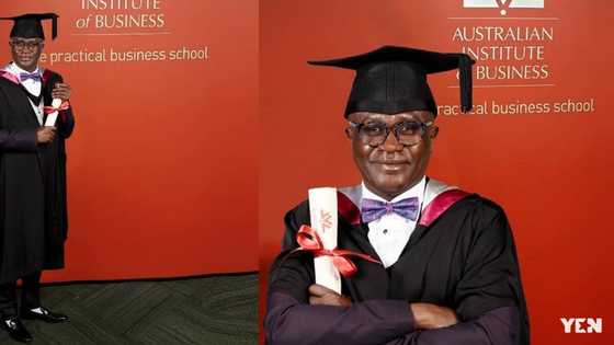 Okay FM presenter Kwame Nkrumah Tikese gets masters degree in Australia (photos)