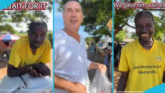 Obroni surprises frustrated yoghurt seller in Cape Coast by buying all his stock
