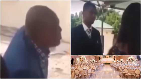 Drama ensues during wedding as groom is told to forsake other girlfriends in video