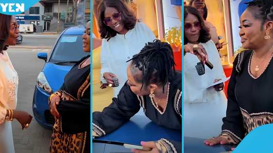 Maame Gold gifts Christiana Awuni a car after actress opens up about her struggles