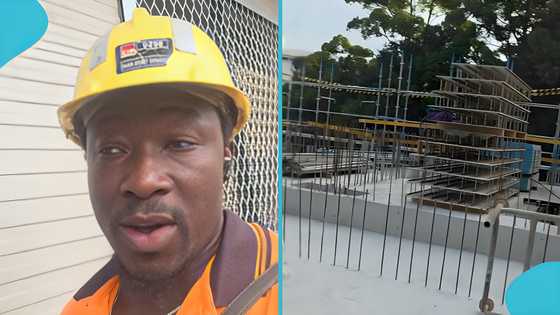 Ghanaian construction worker in Australia shares details of his earnings, motivates compatriots