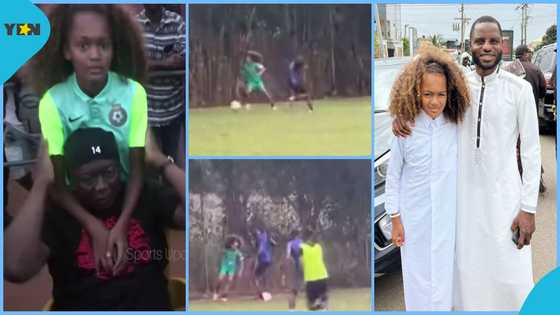 Video of Jordan Ayew's 1st son dribbling an older player in training pops up, fans liken to him Abedi Pele, Messi