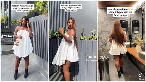 Asantewaa: Pretty TikToker Slays In Elegant See-through Dress; Fans Gush Over Her