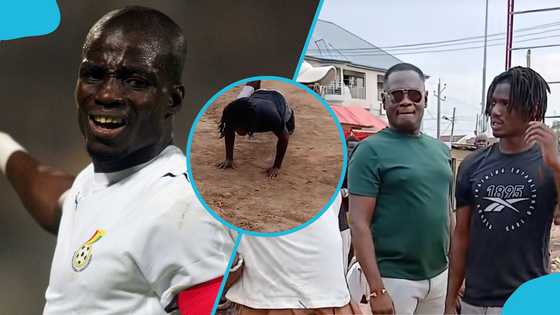 Former Ghana captain’s son gets a taste of old-school discipline at La Bawaleshie Park (Video)