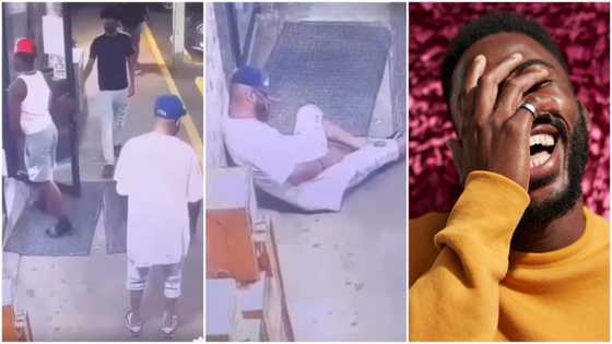 Strange moment man pretends to faint causes stir as video hits the internet “That’s the set-up”