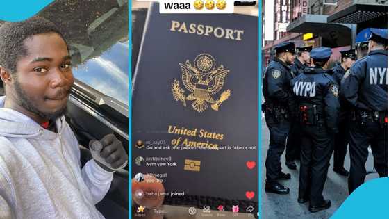 Young Don flaunts passport amid heavy NYDP presence, places it on police car