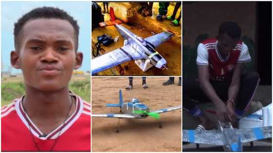 Talented young man builds 'aeroplane' from waste materials, flies it in video as he begs for support
