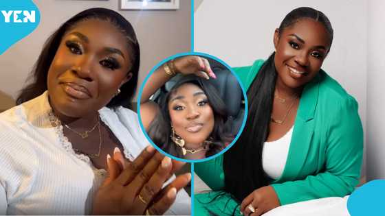 Emelia Brobbey Flaunts her Fine Skin, Goes For a Ride Abroad in Posh Car