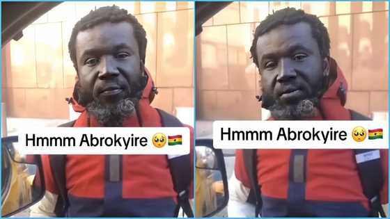 Ghanaian man turns street beggar in US, begs countryman for money to buy food in video