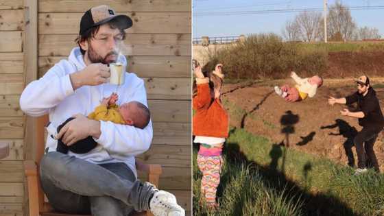 Funny dad photoshops 'fail' pics when wife asks if he and baby are fine; posts go viral