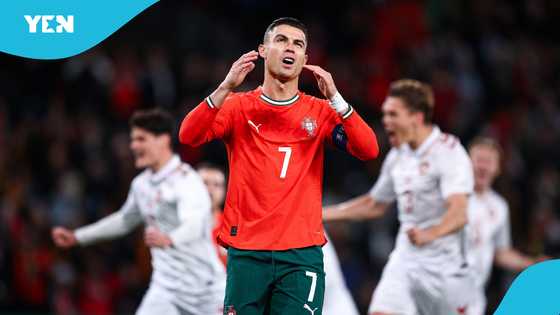 Cristiano Ronaldo misses penalty for Portugal vs Denmark with weak shot