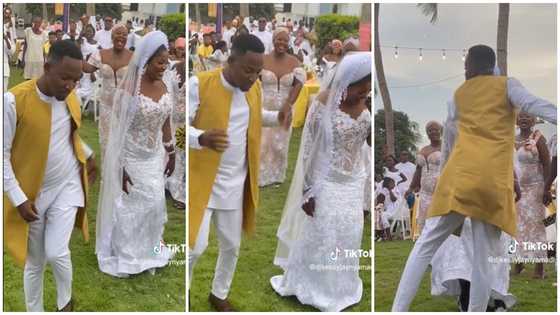 Handsome groom steals spotlight with energetic dance moves on wedding day, video evokes joy