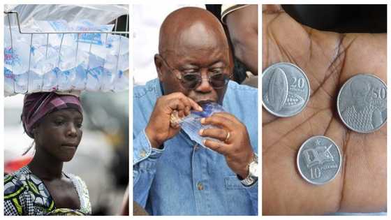 Inflation hits 'pure water' from 30p to 40p; one bag of sachet water now sells at GH¢8