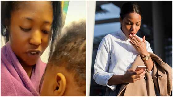 Ghanaian mother laments about grown baby who refuses to stop breastfeeding: “Are you not tired?”