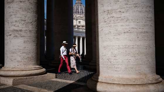 Rome businesses count their blessings with US pope