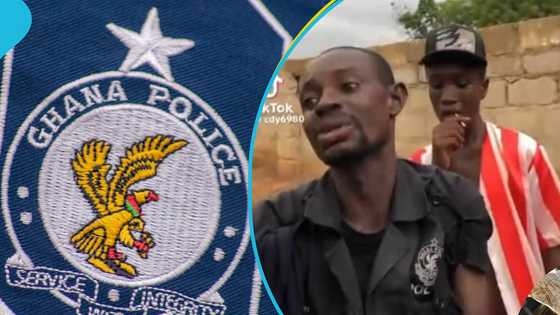 Drunk man arrested after viral video of him in police uniform begging