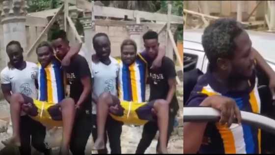 Alleged juju leaves Kumwood director Frank Fiifi Gharbin almost crippled; sad video pops up online