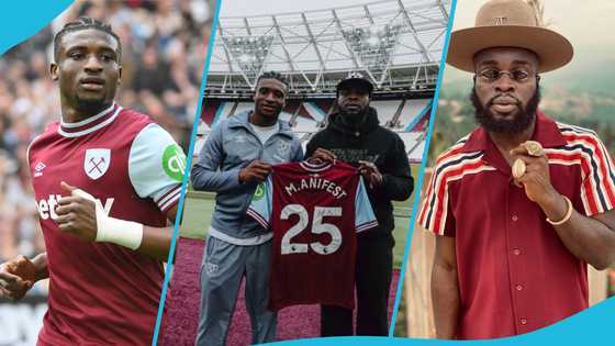 Mohammed Kudus and M.anifest share iconic moment at West Ham vs Tottenham match