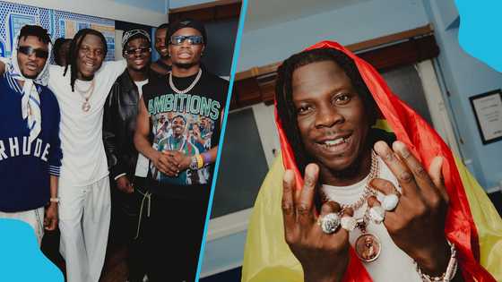 Black Stars Players Led By Kudus Show Up in London to Support Stonebwoy's UK Concert