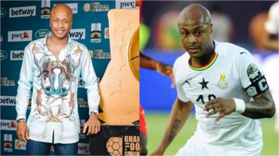 GFAwards21: André Ayew beats Mohammed Kudus, Awako to win Footballer of the Year Award