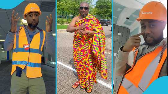 Otumfuo Nana: Veteran Kumawood star in the UK wears Kente, flaunts his Asante pride