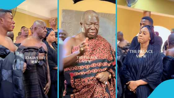 “Memp3 basabasa biaa”: Otumfuo’s warns Apostle Safo's family during Manhyia visit, video trends