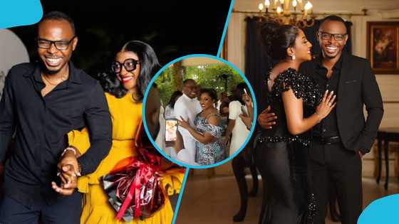 Anita Akuffo and Sanaa Opoku: TV3 host and hubby hit the dance floor at their marriage ceremony