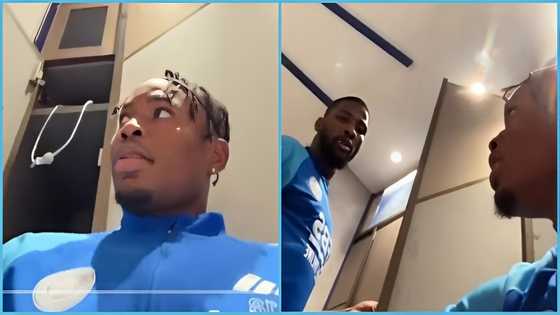 Fatawu IssahAku: Ghanaian player plays with Iheanacho in dressing room, video excites many