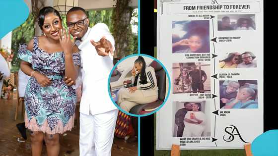 Anita Akuffo flaunts signature smile in striking mid-flight photos ahead of honeymoon abroad