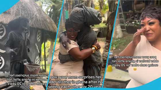 Woman reunites with long-lost brother in Ghana after 20 years