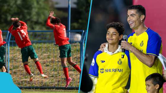 Video shows Cristiano Jr's first goal in Portugal U16 clash with Wales; Fans react