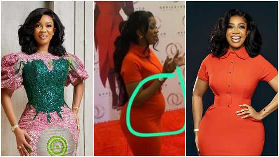 Boi: Serwaa Amihere finally reacts to pregnancy as top newspaper carries report, shares photos