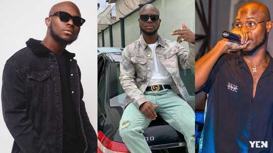 “Is that your son” - Ghanaians ask over new photo of King Promise and lookalike kid