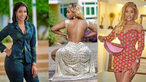Coca-cola bottle: Benedicta Gafah wows fans with stunning photos in bodycon jeans