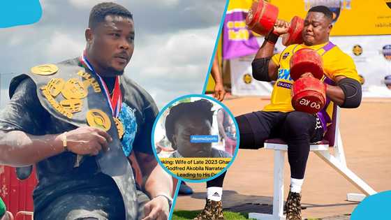 2023 Ghana's Strongest winner Godfred Akolbila's wife details his final moments before his death, video