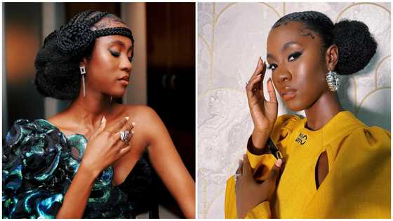 Ghanaian musician Cina Soul wowed fashionistas with her impeccable hairstyles