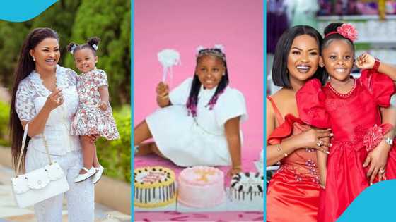 Baby Maxin @ 7: McBrown's daughter looks all grown up on her birthday, slays in outfit