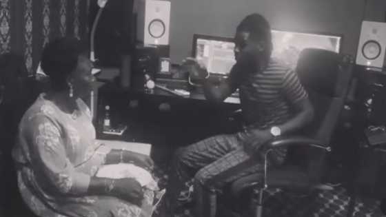 Kuami Eugene delivers freestyle to his beautiful mom after church in emotional video
